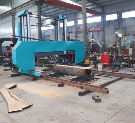 Log Portable Forestry Horizontal Sawmill Band Saw Mill Machine Log Wood Cutting Bandsaw