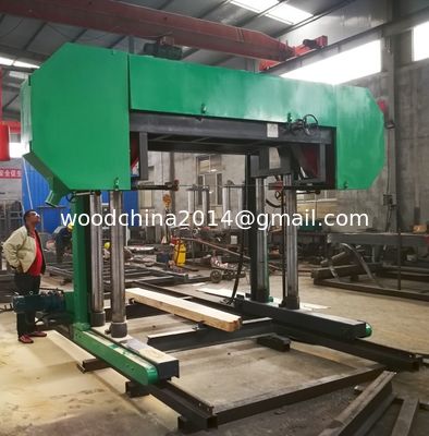 Electric Portable Sawmill Horizontal Bandsaw Sawmill With Diesel Engine For Big Log Cutting