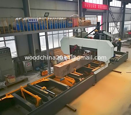 Horizontal Hydraulic Automatic Wood Saw Machines Bandsaw Sawmill Band Saw