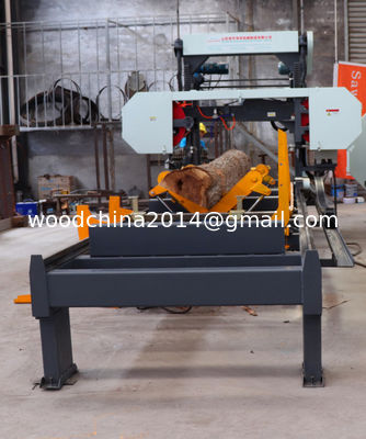 Hydraulic Bandsaw Machine Hydraulic Portable Sawmill Wood Cutting Band Saw Machine