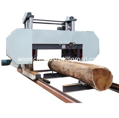 Electric Motor Large Bandsaw Mill Horizontal Band Saw For Cutting Logs