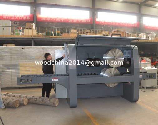 Log Multiple Blades Circular Sawmill Machine Portable Wood Multi Rip Saw Mill