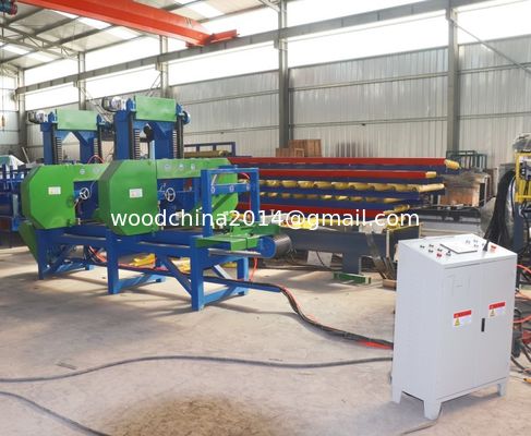 Horizontal Multi Head Saw Machinery Log Square Wood Cutting Machine Price