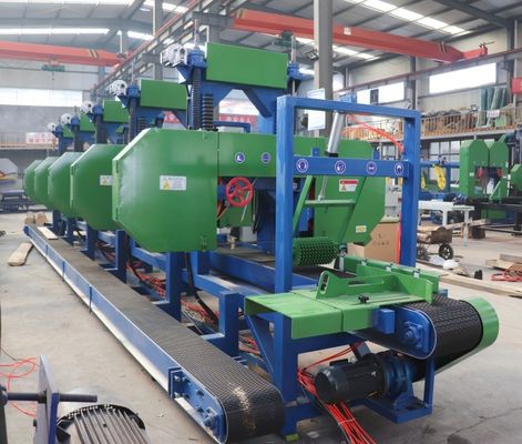 2/3/4/5/6 Heads High Speed Automatic Multi Head Wood Sawmill With Automatic Feeding System