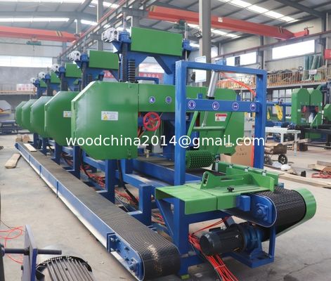 High Precision Sawmill Multi Head Horizontal Band Saw Wood Saw Machine Horizontal