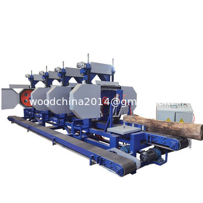 2/3/4/5/6 Heads High Speed Automatic Multi Head Wood Sawmill With Automatic Feeding System