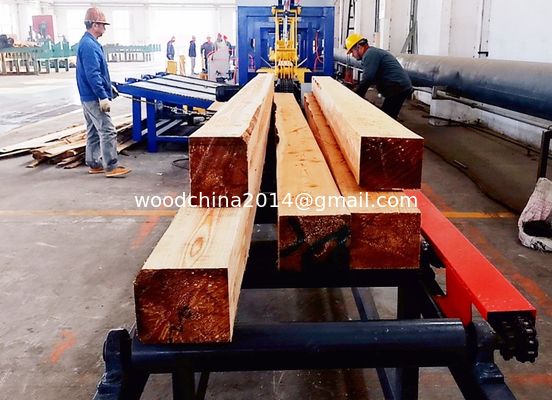 Single Head 22Kw Wood Resaw Woodworking Slab Saw Mill Machine