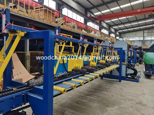 Automatic Vertical Twin Head Bandsaw Sawmill Line Wood Saw Machine