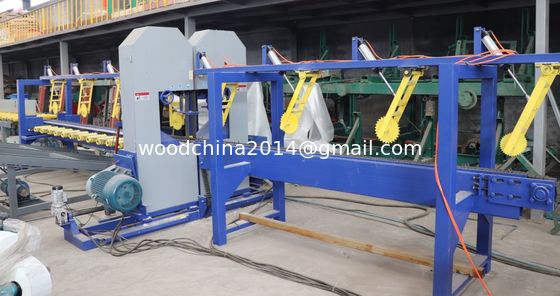Automatic Vertical Twin Head Bandsaw Sawmill Line Wood Saw Machine
