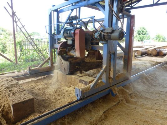 2000mm Wood Cutting Saw Machine Portable Circular Sawmill Swing Blade