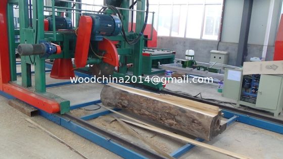 Vertical Horizontal Double Circular Saw Blades Angle Sawmill Machine Cutting Log Into Square Wood One Time