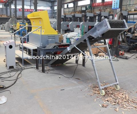 Shredding Wood Pallet Machine 37KW Wooden Pallet Crusher