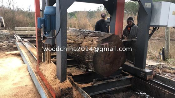 Large Sawn Wood Diameter 1500mm Wood Saw Machines Large Scale Chain Sawmill