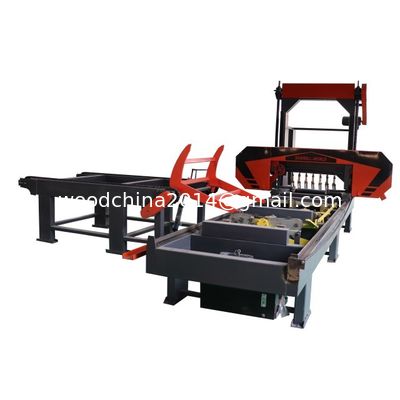 Fully Automatic Heavy Duty Large Log Sawmill Wood Processing Machines With Log Turner