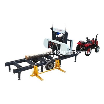 Automatic Hydraulic Bandsaw Machine Wood Band Saw Mill Machine Portable Sawmill