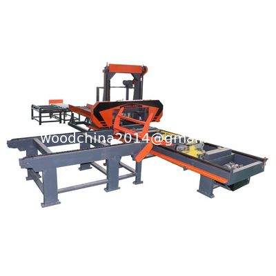 Hydraulic Portable Sawmill Wood Cutting Band Saw Machine, Sawmill in Hydraulic Operation