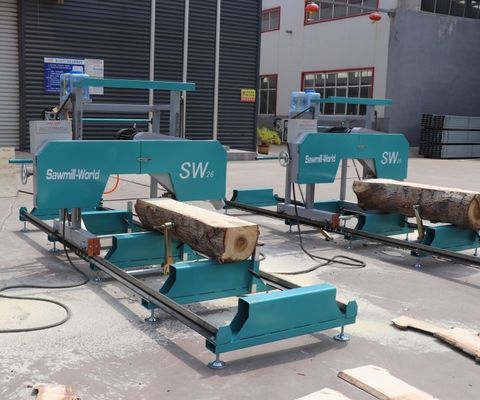 36 Inch To 60 Inch Portable Horizontal Band Sawmill With Trailer Timber Sawmill Machine