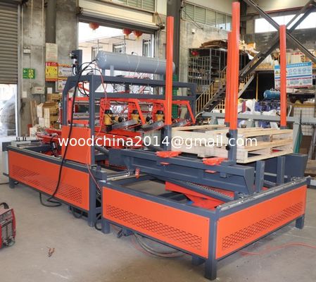 Pallet Nailing Machine, Automatic Wood Pallet Making Machine for American tray