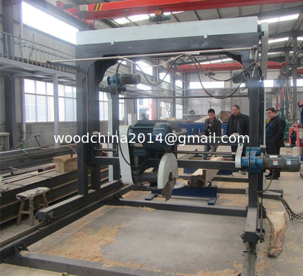 DS1300,DS2000 Angle Circular industrial wood cutting machine saw mill with computer touch screen control