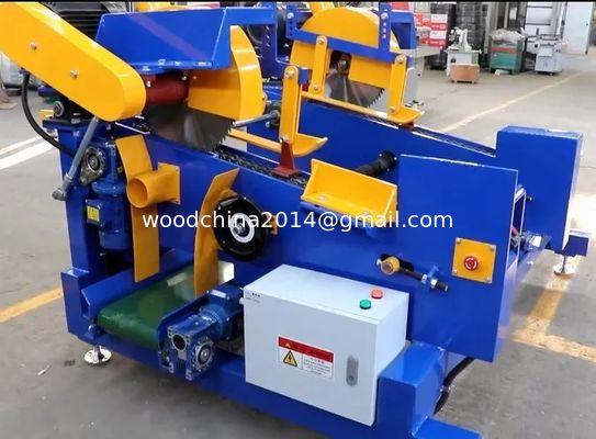Wood Cut Off Saw Double Head Trim Saw For Pallet Board, Woodworking Circular Blade Saw