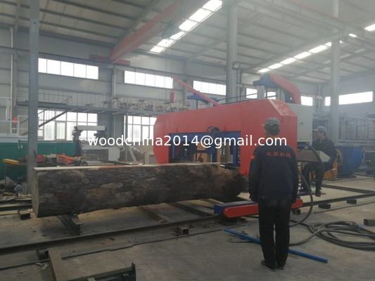 China Large Size Heavy Duty Wood Horizontal Band Sawmill low cost good quality supply