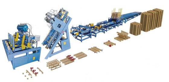 Pallet Making Machine Automatic European Wood Pallet Production Line Wood Pallet Block Making Machine