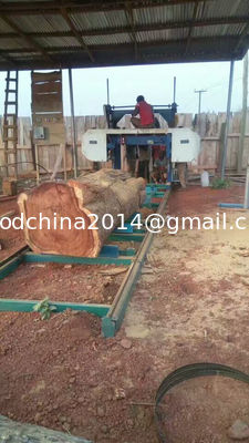 Band saw machine for wood cutting,portable saw mill,Horizontal wood working machine