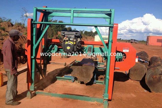 Band saw machine for wood cutting,portable saw mill,Horizontal wood working machine