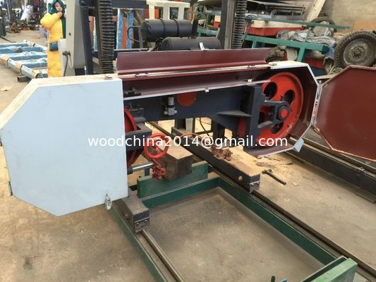 Band saw machine for wood cutting,portable saw mill,Horizontal wood working machine