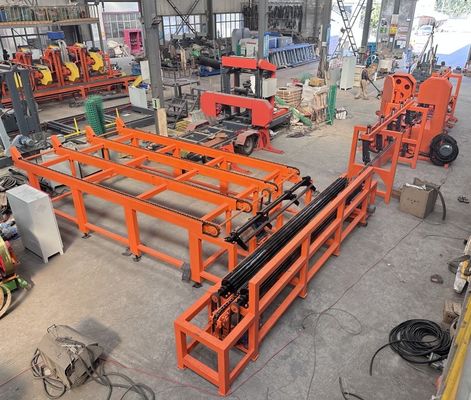CNC Wood Saw Machine Twin Vertical Band Saw Machine Wood Cutting Log Sawmill For Sale