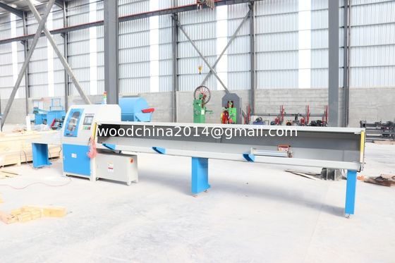 High Precision Electronic Cutting Saw / Wood Automatic Cross Cutter Saw Mill / Wood Timber Cut Off Saw