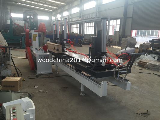 Twin Disc Circular Saw /Computer Wood Log Sliding Table Sawmill with Linear axis