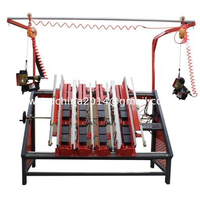 Block Making Pallet Nailing Machine Euro Style Pallet Nailer With 2 Nail Guns