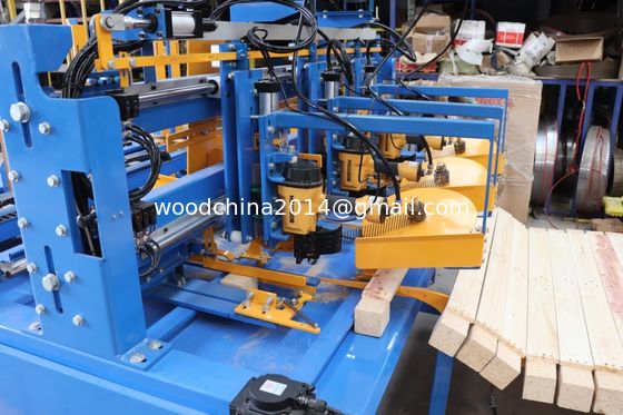 Wood Block Pallet Automatic Nailing Machine EPAL Pallet Feet Connection Nailer