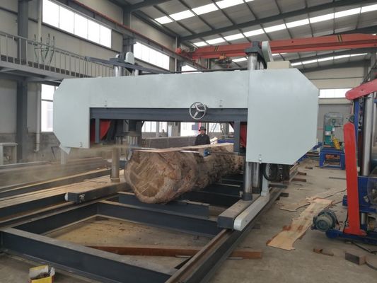 MJ2000 large size automatic wood cutting machine-Heavy Duty Large Size Horizontal Band Saw Mill