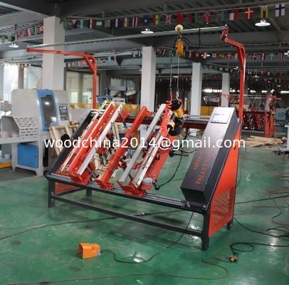 Wood Stringer Pallet Block Making Machine, Pallet Nailing Machine, Pneumatic Wood Pallet Nailing Table