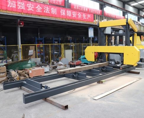 36 Inch To 60 Inch Portable Horizontal Band Sawmill With Trailer Timber Sawmill Machine
