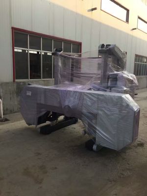 Automaic portable sawmill wood cutting band saw machine with auto feeding advance