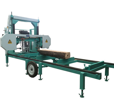 MJ1300 portable sawmill bandsaw diesel horizontal band swing blade sawmill