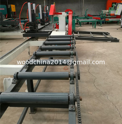 Woodworking  Dual Blades Table Circular Sawmill with Log Carriage