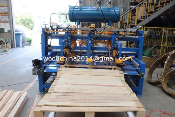 Voltage 3 Phase Or As Customer Needs Automation European Pallet Legs Nailing Machine