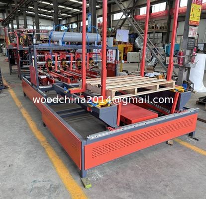 Semi Automatic Horizontal Wood Stringer Pallet Making Machine Pallet Nailing Machine