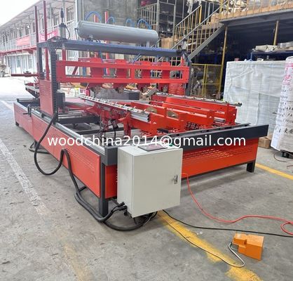 Semi Automatic Horizontal Wood Stringer Pallet Making Machine Pallet Nailing Machine