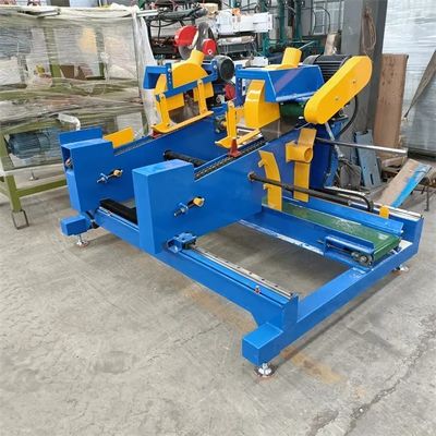 Pallet Wood Block Cutting Industrial Wood Cut Off Saw Double Head Trim Saw Machine