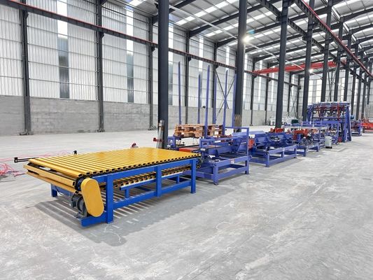 Automatic Euro Block Wood Pallet Nailing Production Line Automated Line For European Pallet Making Machine