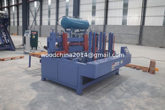 Euro Wood Block Pallet Making Machine 4 Stringer w/Stacker Pallet Nailer Assembly System