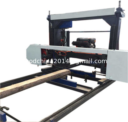 MJ1600D Round Log Sawing Bandsaw, Horizontal Cutting Mobile Portable Sawmill for sale