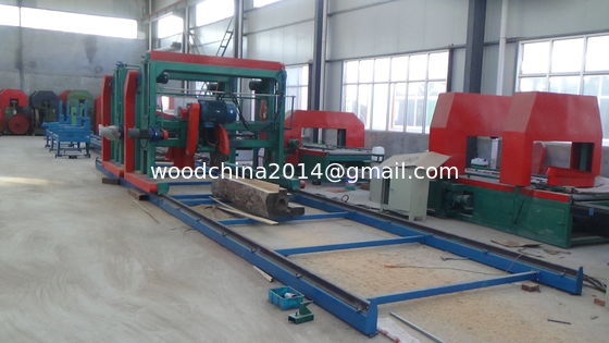 automatic angle circular sawmill with double blades wood cutting mill machine