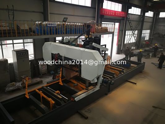 Hydraulic Horizontal Log Band Saw Big Automatic Wood Sawmill For Sawing Wood