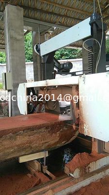 Automaic portable sawmill wood cutting band saw machine with auto feeding advance